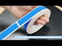 45um 1 মিলি টেম্পার প্রুফ সিল সিকিউরিটি স্টিকার সিলভার ম্যাট সেমি ট্রান্সফার উচ্চ অবশিষ্টাংশ সহ