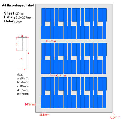 Custom A4 Cable Labels for Network Stickers Printable